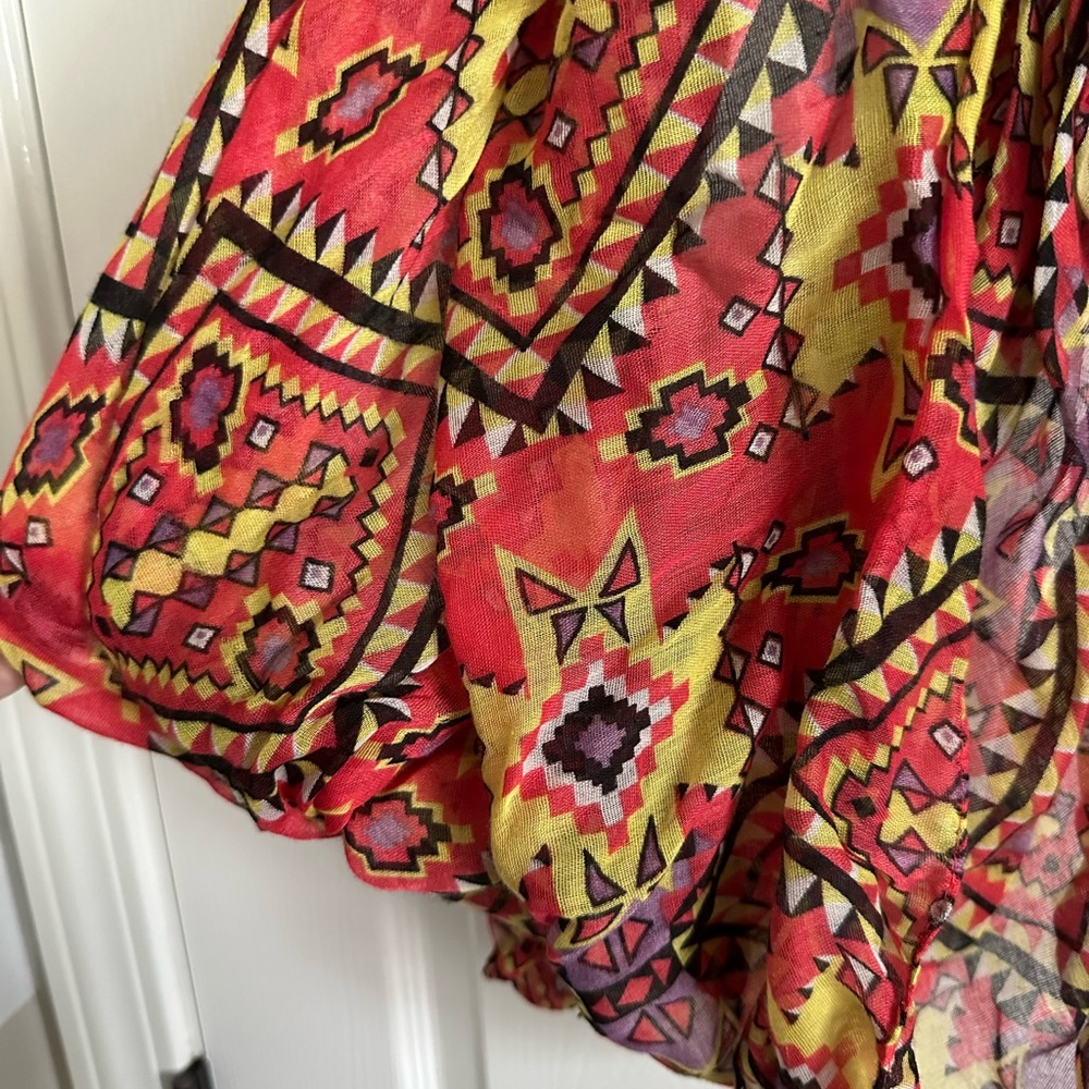 Infinity Scarf - Aztec Colorful Print - Picture 2 of 3